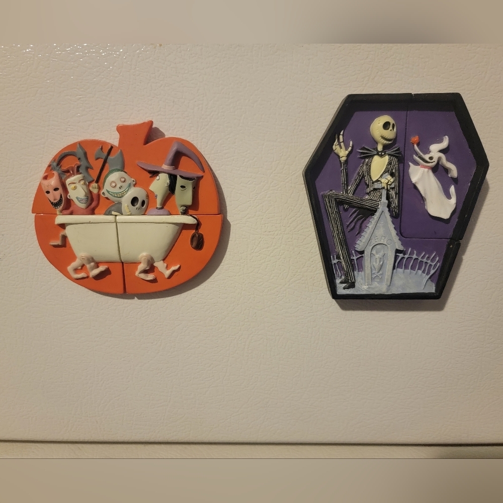 Disney The Nightmare Before Christmas Magnets Jack Zero Lock Shock Barrel